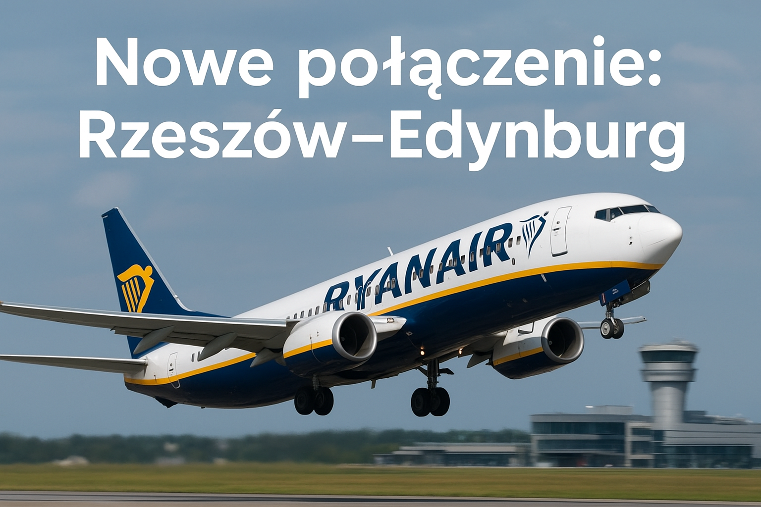 Ryanair uruchamia bezpośrednie loty z Rzeszowa do Edynburga